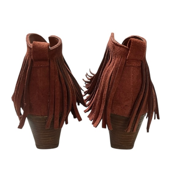 Fringe Suede Ankle Boots - Picture 4 of 6